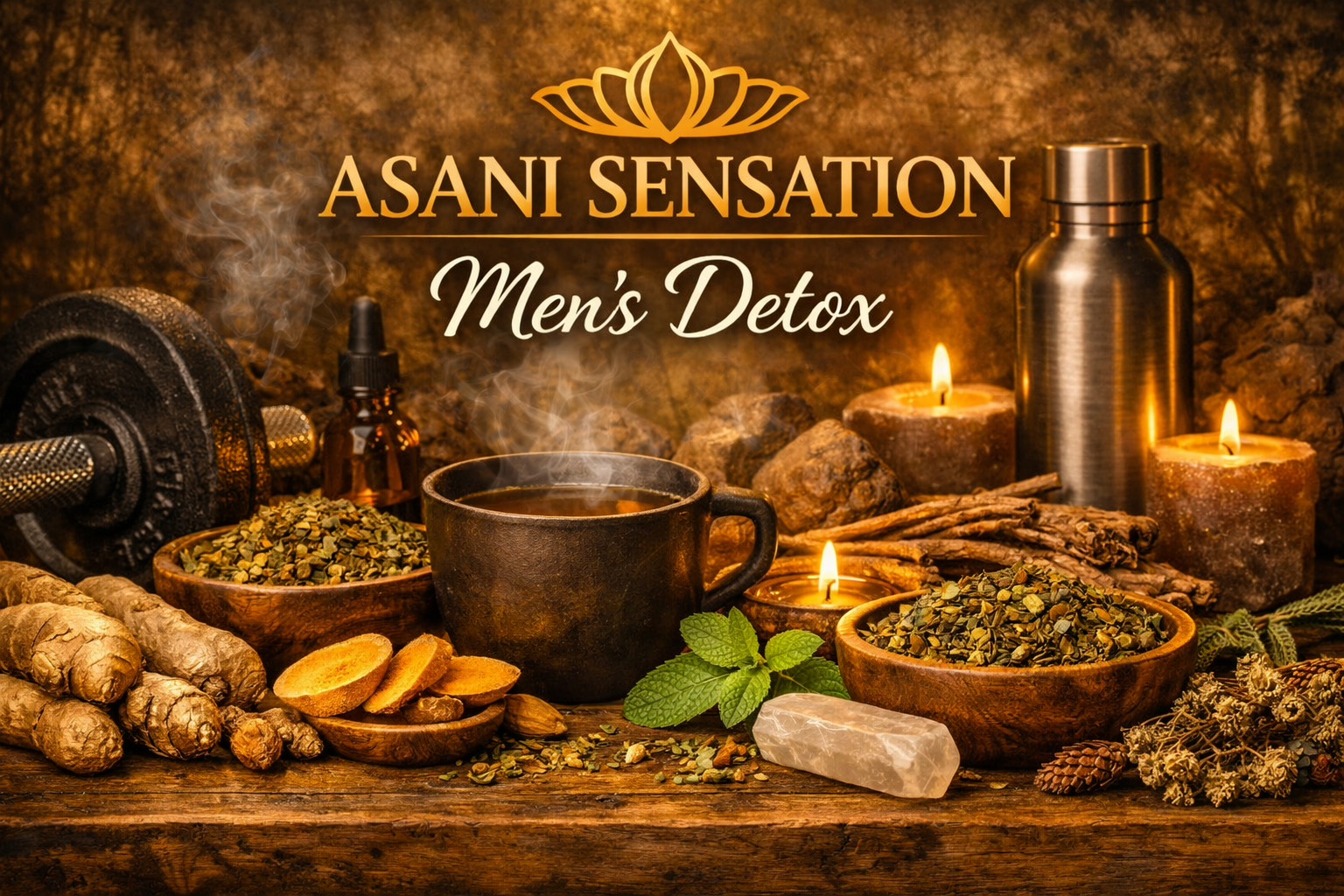 DIVINE MASCULINE TEA- GROUNDING HERBAL BLEND Men’s Detox