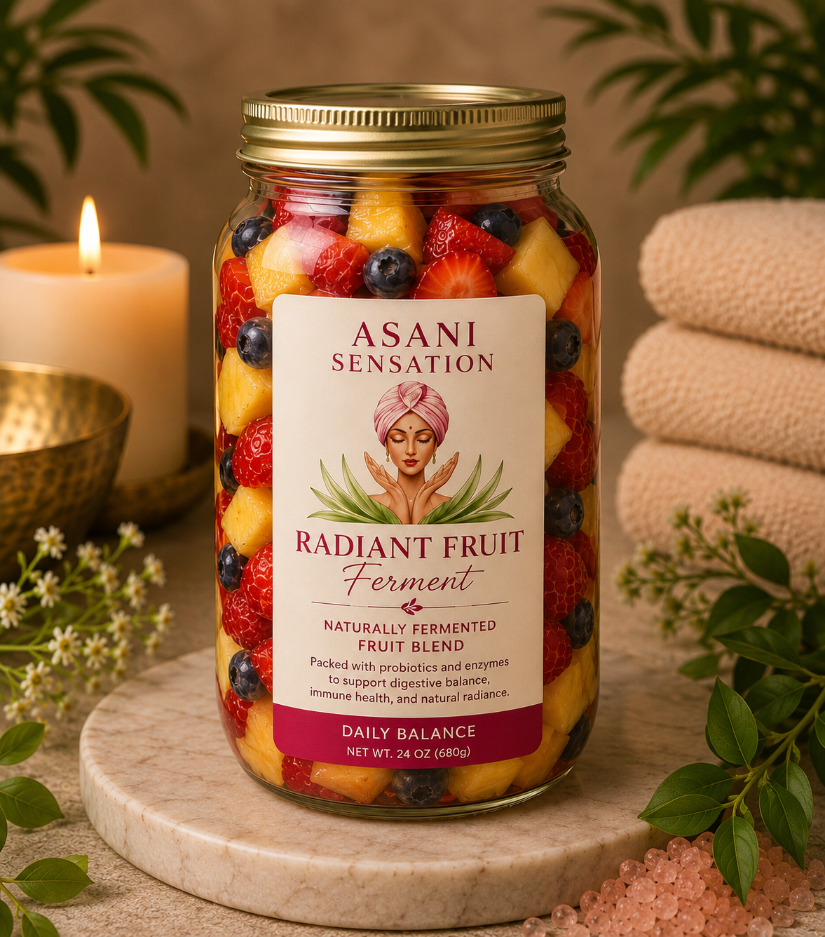 Radiant Fruit Ferment Live Active Probiotics