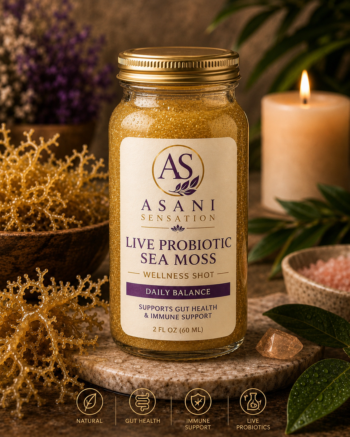 Golden Sea Moss Live Probiotics