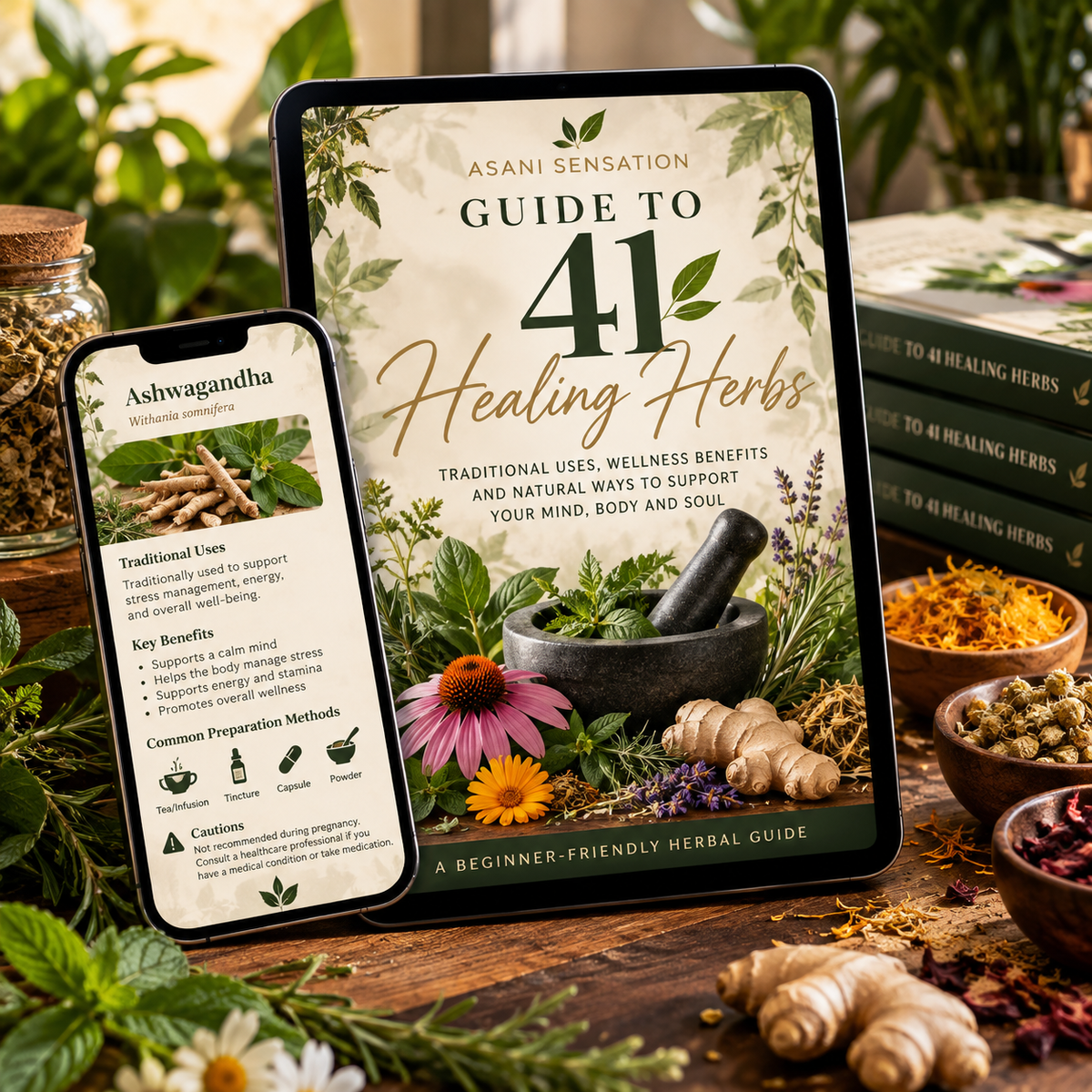 God’s Pharmacy: A Guide to 41 Herbs for Everyday Wellness.